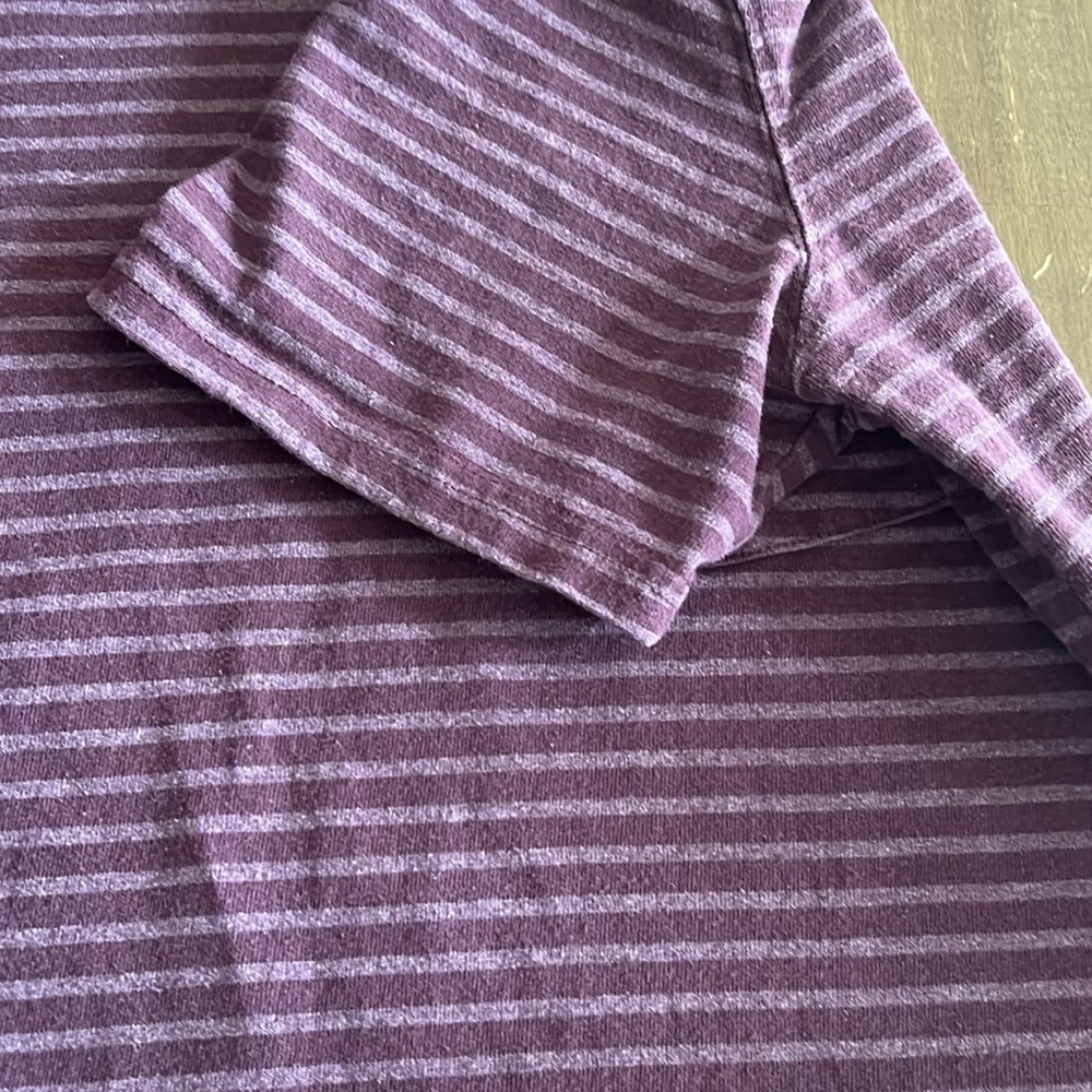 Carhartt Maroon Striped Pocket Tee large - Picture 4 of 4